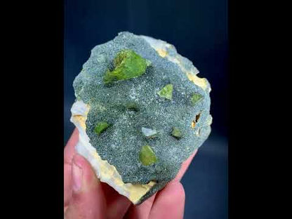 Green Sphene Crystal on Matrix From Pakistan - 191 Grams
