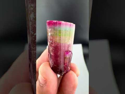 Rainbow Tourmaline crystal from Afghanistan, 125 carats
