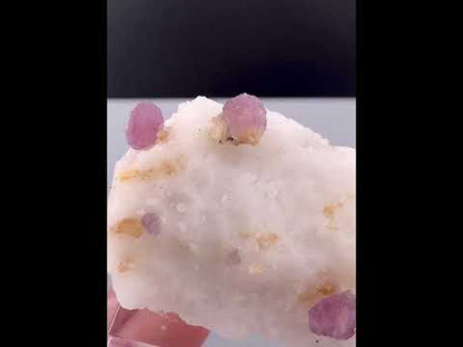 Fluorescent Pink Spinel Crystal On Matrix from Afghanistan - 60 Grams