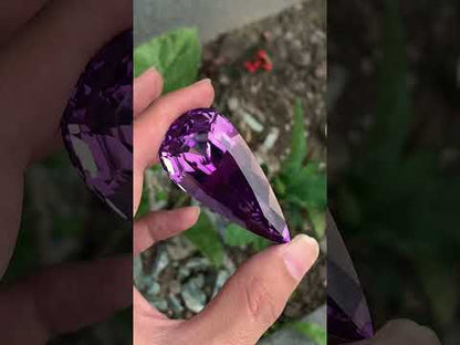 Natural Deep Pink Kunzite Gemstone – 300 Ct Afghan Pear Cut Kunzite – Massive Collector Gem , Museum Size Stone