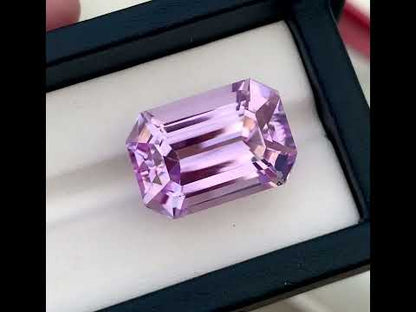 Emerald Cut Kunzite Loose Gemstone, Flawless Kunzite Gemstone, Lilac Pink Kunzite Stone For Jewelry, 42.75 CT