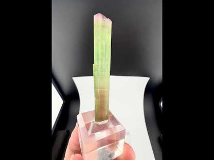 Blue Aquamarine Crystals With Schorl Spray And Feldspar From Pakistan - 92 Grams