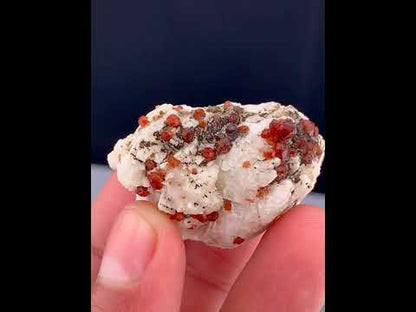 Red Garnet Crystals on Matrix From Pakistan - 33 Grams
