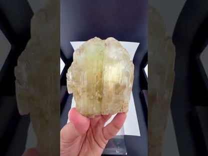 Yellow Triphane Kunzite Crystal from Afghanistan - 411 Grams