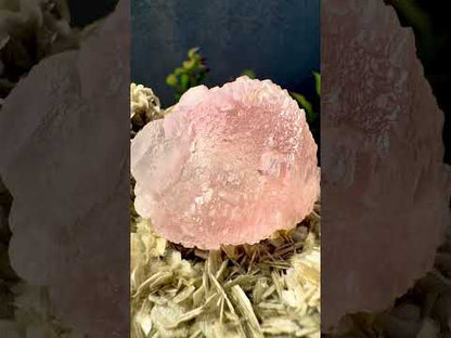 Pink Fluorite on Mica from Pakistan , 1436 gram