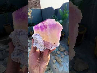 Spodumene var Kunzite with Cleavlandite Albite from Afghanistan, 1231 gram