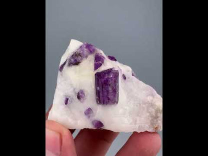 Purple Scapolite Crystals on Matrix from Afghanistan - 75 Grams