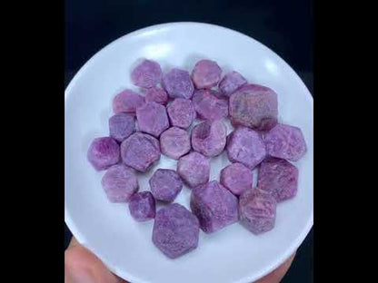 Record Keeper Ruby Crystals Lot: Natural Rough Ruby Gems