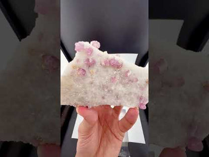 Fluorescent Pink Spinel Crystals on Matrix from Afghanistan - 824 Grams
