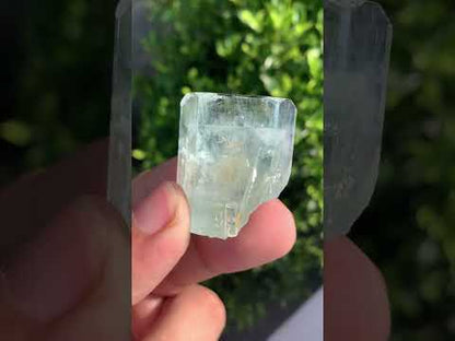 Aquamarine Crystal With Mica on Matrix From Pakistan - 41 Grams