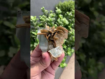 Blue Aquamarine Crystal With Mica From Pakistan - 152 Grams