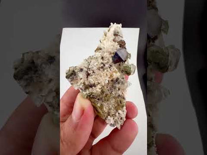 Black Anatase Crystal with Quartz from Skardu, Pakistan - 42 Grams