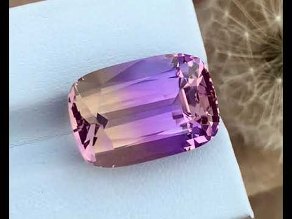Flawless Ametrine Gemstone, Bi Color Ametrine Stone For Jewelry, 17.85 CT