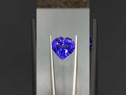 Tanzanite Gemstone, Flawless Loupe Clean, Tanzanite Loose Stone, Tanzanite Jewelry, Perfect Heart Shape Tanzanite Stone, 11.88 cts