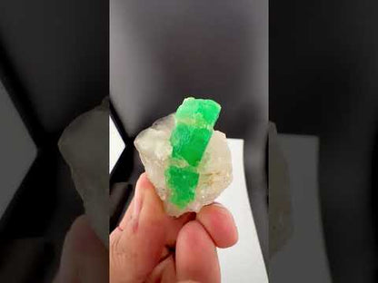 Green Emerald Crystal on Matrix from Afghanistan - 37 Grams