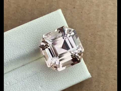 Yellow Topaz Gemstone For Jewelry, Ascher Cut Topaz Stone, 25.60 CT