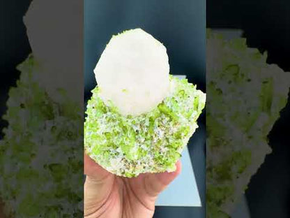 Pollucite with Green Tourmalines from Pakistan, 322 gram