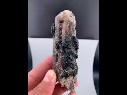 Purple Scapolite Crystal with Diopside From Afghanistan - 123 Gram