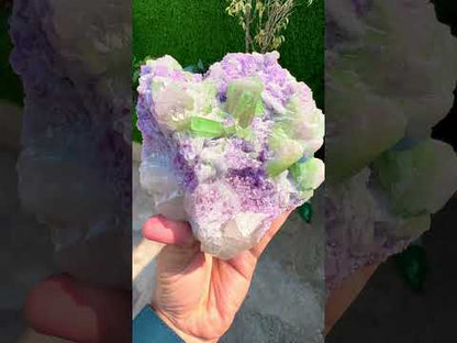 Watermelon Tourmaline Crystals with Lepidolite and Quartz from Paprok, 1300 gram