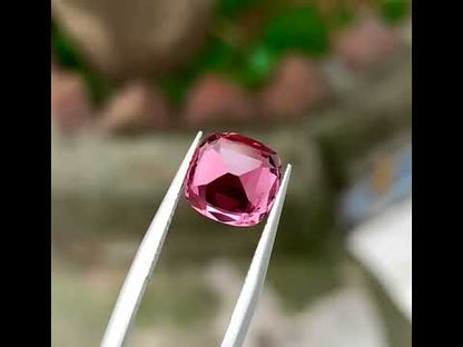 Pink Tourmaline Gemstone, Natural Tourmaline Ring Stone, Faceted Tourmaline Loose Stone For Jewelry, Peach Pink Tourmaline Stone, 2.75 CT