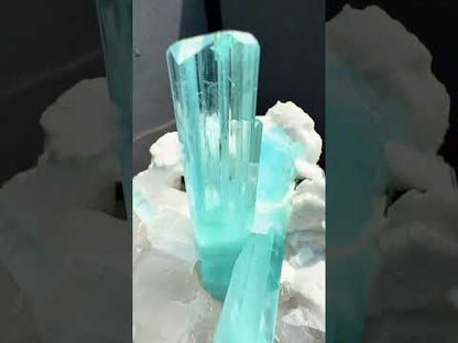 Museum Grade Aquamarine specimen with Quartz and Feldspar from Pakistan, 1696 gram