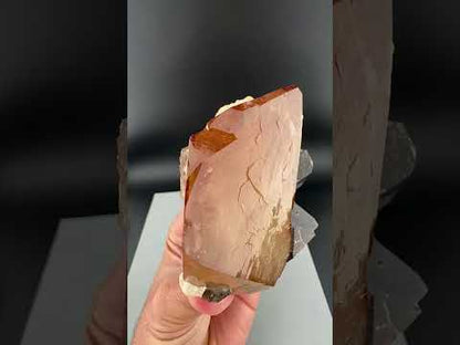 Golden Topaz Crystal With Smokey Quartz From Pakistan - 405 Grams