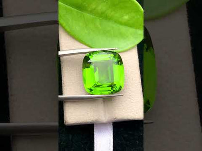 Natural Green Peridot 20.80 Ct Cushion Cut – Pakistan Peridot Gemstone