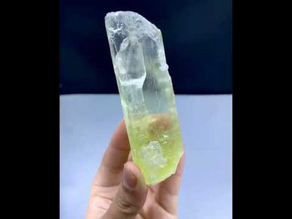 Transparent Yellow Color Triphane Kunzite Crystal from Afghanistan