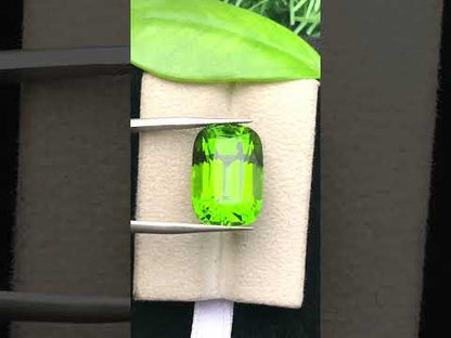 Natural Green Peridot 22.55 Ct Elongated Cushion Cut – Pakistan Peridot Gemstone