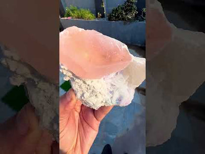 Morganite with Lepidolite, Quartz and Cleavlandite albite specimen from Afghanistan, 406 gram