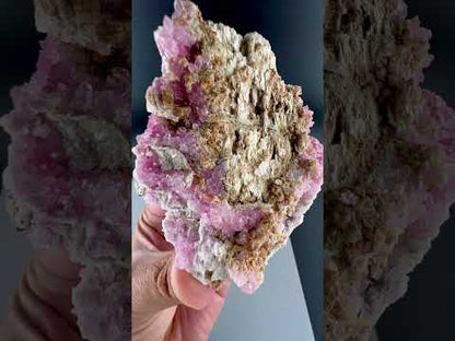 Crystallized Pink Rose Quartz With Childrenite from Afghanistan - 228 Grams
