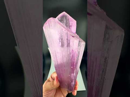 Natural Pink Kunzite Crystal from Afghanistan, 331 gram