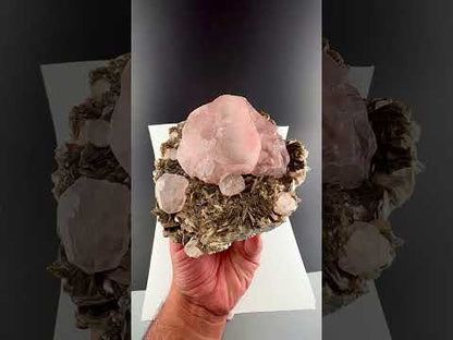 Pink Fluorite on Mica Matrix from Chumar Bakhoor Pakistan, 1619 gran