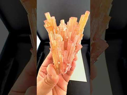 Orange Tourmaline Crystals Cluster , 224 gran