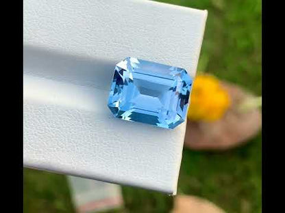 Santa Maria Aquamarine Loose Gemstone For Ring Making, Flawless Aquamarine Stone, 9.10 CT