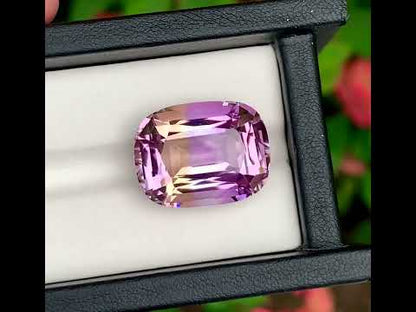 Bi Color Ametrine Gemstone, Natural Ametrine Jewelry Stone, Cushion Cut Ametrine Loose Gemstone, Bolivian Ametrine Stone, 25.05 CT