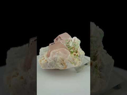 Pink Morganite, Tourmaline, Garnet, Albite on Matrix From Afghanistan - 272 gram