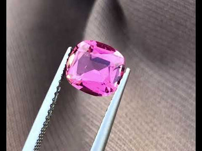 Pink Tourmaline Gemstone For Ring, Faceted Tourmaline Loose Stone, 1.65 CT