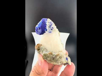 Blue Color Lazurite With Pyrite On Matrix From Afghanistan - 145 Grams