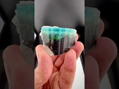 Blue Cap Tourmaline Crystal from Afghanistan - 72 Grams