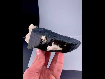 Green Tourmaline Crystal With Albite From Skardu Pakistan - 495 Gram