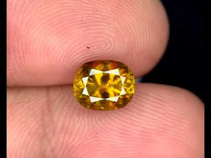 Full Fire Sphene Loose Gemstone For Ring, Natural Sphene var Titanite Gemstone, Loose Sphene Ring Stone, 1.90 CT