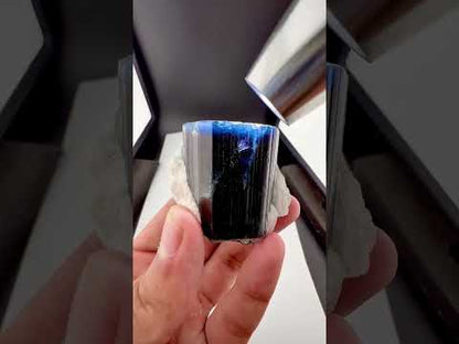 Blue Cap Tourmaline Crystal from Afghanistan - 130 Grams