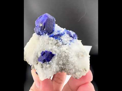 Blue Color Lazurite With Pyrite On Matrix From Afghanistan - 135 Grams