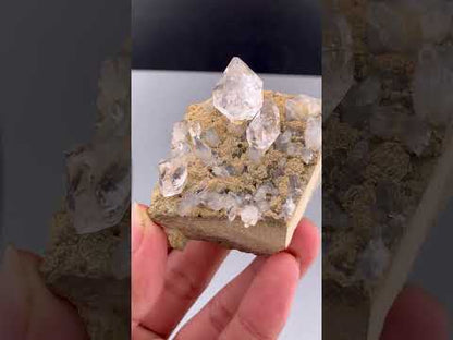 Diamond Quartz Crystals on Matrix from Baluchistan Pakistan - 124 grams