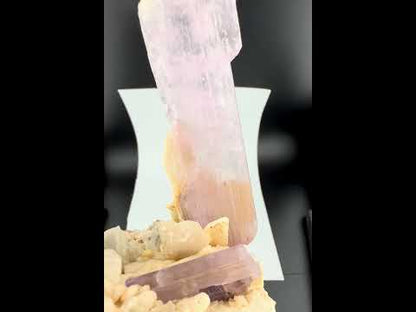 Pink Kunzite Crystal on Matrix From Afghanistan - 745 Grams