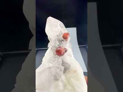 Spessartite Garnet Crystals with Quartz and Albite from Pakistan, 245 gram