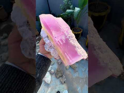 Spodumene var Kunzite with Cleavlandite Albite from Afghanistan, 1231 gram
