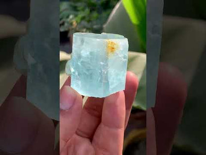 Blue Aquamarine Crystal, With Mica  From Skardu Pakistan- 90 Gram