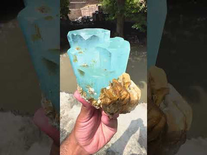 Aquamarine with Muscovite Mica from Pakistan, 543 gram